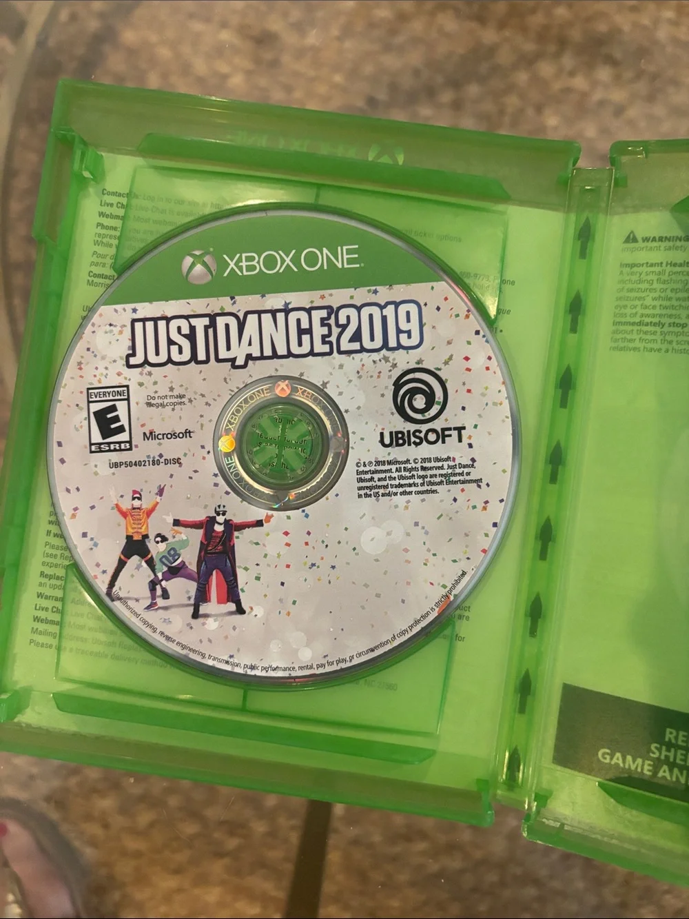 Just Dance 2019 Xbox One Game - White Disc with Multicolor Accents